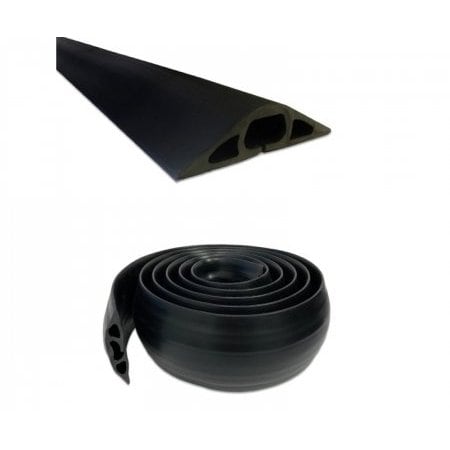 Kable Kontrol Cable Protector, 10 ft L, Rubber, Black FC7386